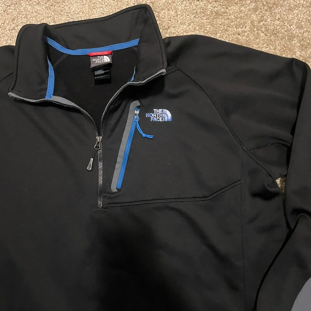 Nike men’s 1/4 zip black pullover XL‎